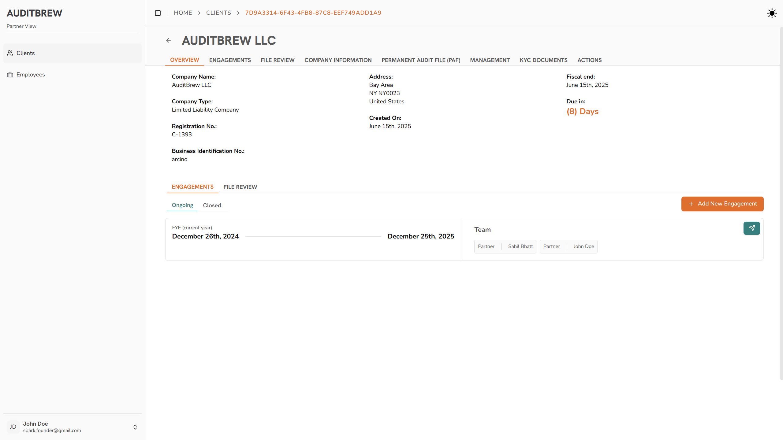 Audit Workspace